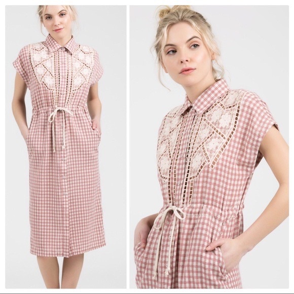 Polly Farms Prairie Blue Gingham Dress - Picture 3 of 11